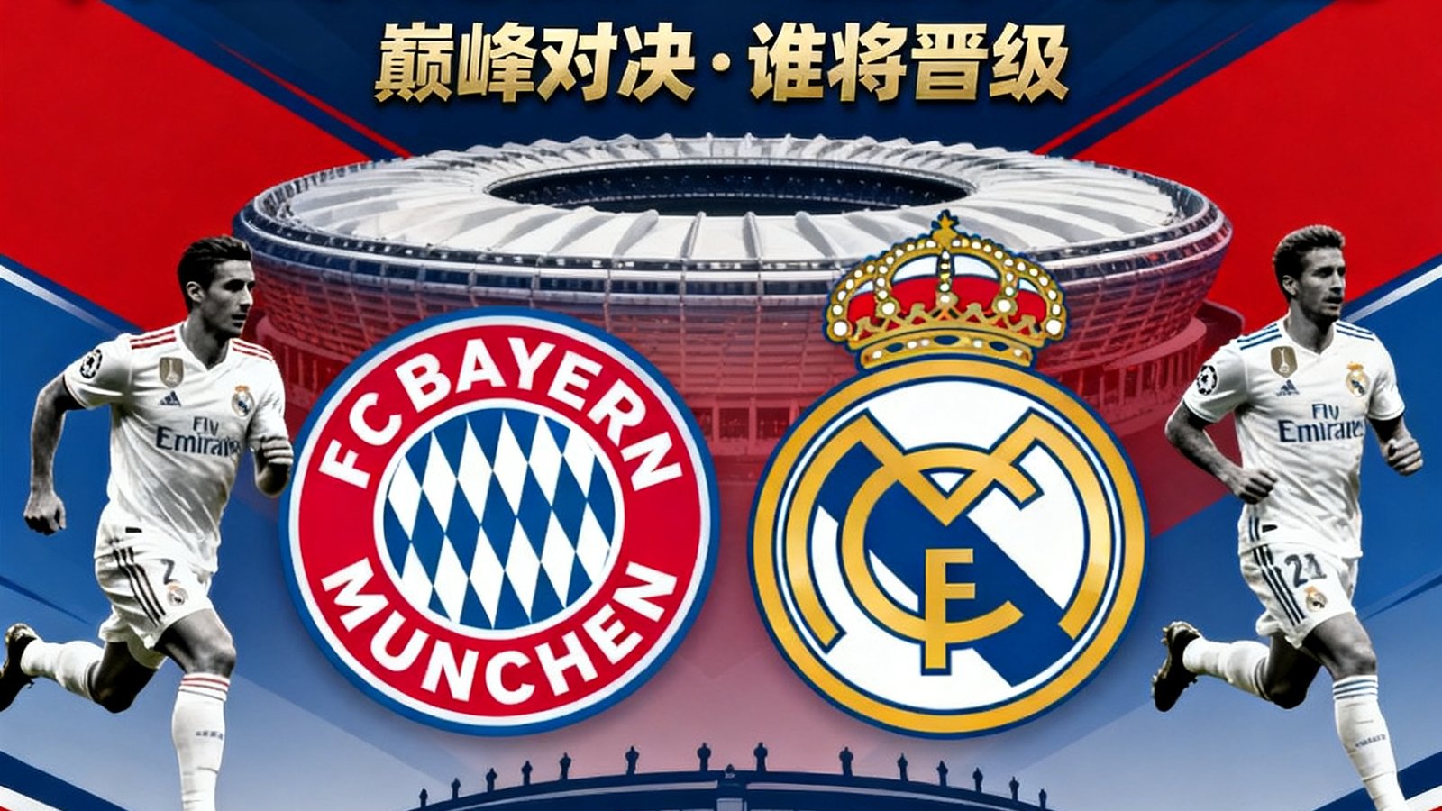 欧冠四分之一决赛拜仁慕尼黑对阵皇家马德里前瞻画面