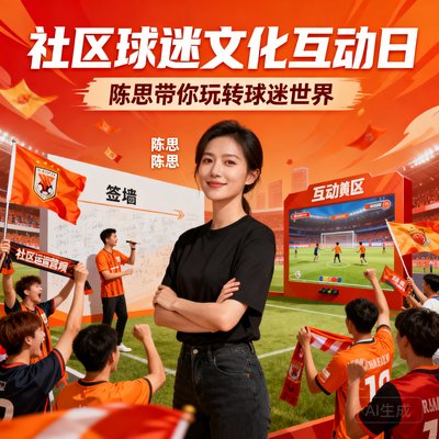 社区运营陈思，球迷文化与互动活动策划